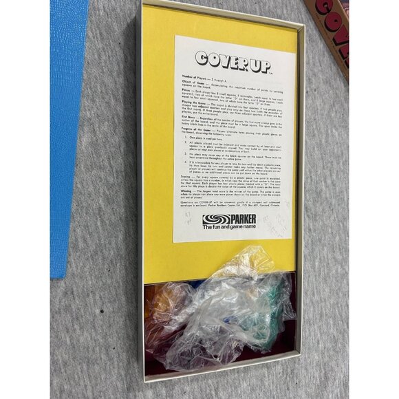 Cover Up Game Board 1970 Vintage Manufacture Board & Traditional Games - Picture 5 of 7